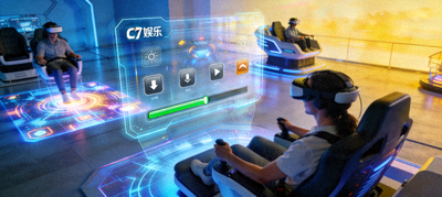 关于我们配图：C7娱乐沉浸式娱乐体验场景与用户界面